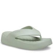 Crocs™ Getaway Platform Flip šlepetės (Žalios) - 38,5