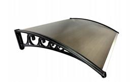 Stogelis virš durų Metal-gum, 120x80 cm, juodas
