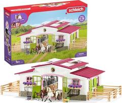 schleich Horse Club 42344 Jojimo ferma su raiteliu ir žirgais, įskaitant mergaitės figūrėlę, 2 žirgus ir aksesuarus, puiki dovana vaikams, žaislas nuo 5 metų, 97 dalys, išskirtinai tik "Amazon