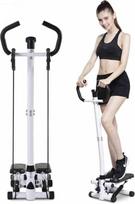 Stepperis su rankena, Stepper, Fitnesas, Namai, LCD ekranas, Reguliuojamas pasipriešinimas, Treniruotės, Klubai, Kojos, Juosmuo namams, Plienas, Profesionalus daugiafunkcinis įrankis namams