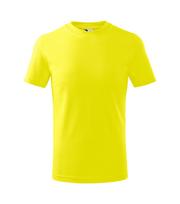 Vaikiški Marškinėliai MALFINI Basic 138 Lemon 160g/m2