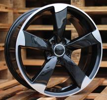 Ratlankis RACINGLINE BK217 R19x8.5 5x112 ET 32 CB 66.5 (Black Polished) (675 kg)