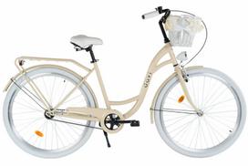 Moteriškas dviratis Lila Davi 1 pavara, 28″, 160–185 cm, Kava/Baltas