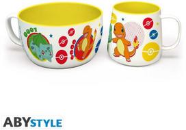 ABYstyle Abysse POKEMON - Breakfast Set Mug + Bowl - Pikachu & Kanto Starters