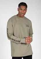 Gorilla Wear Boise Oversized Long Sleeve - Army Green