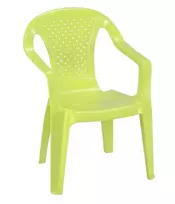 Vaikiška kėdė žalia, plastikinė Camelia 46225