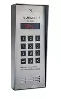 Laskomex CD-2600R audio with stainless steel RFID key reader, in surface-mounted housing.