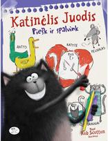 Katinėlis Juodis. Piešk ir spalvink - Rob Scotton