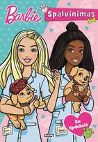 Barbie. Gyvūnėlių gydytoja. Spalvinimas su lipdukais