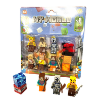 LEGO Minecraft žmogeliukų rinkinys - 6 vnt. + du magnetiniai blokeliai