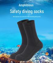 3MM Non-Slip Snorkeling Warm Diving Shoes: Anti-Stab, Cold-Proof Ankle Protection for Winter Swimming XL (44-45) juoda