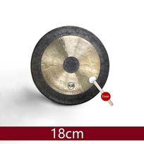 18–30 cm rankomis mušamas būgninis gongas, garsusis Kinijos Pekino operos mušamasis instrumentas, gongas su gongo plaktuku 18cm