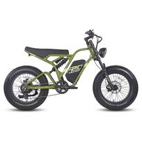 Fafrees F20 ULTRA 750W bekelės elektrinis dviratis, 48V 25Ah baterija, 20 ×5.0  plačios padangos, dviguba amortizacija, Shimano 7 pavarų, LCD ekranas, dvigubi diskiniai stabdžiai, IPX5 48V 750W 25Ah Disc Brakes žalia