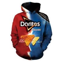 Pavasario rudens vaikams „Doritos“ užkandžių džemperis su gobtuvu vyrams, linksmas grafinis megztinis suaugusiems, laisvalaikio drabužiai berniukams ir mergaitėms, mados viršutiniai paltai S