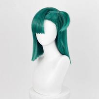 Bulma Cosplay Perukas Anime Buruma Trumpas Žalias Su Aksesuaru Karščiui Atsparus Sintetinis Plaukas Helovino Šventės Perukai + Peruko Kepuraitė One Size blue