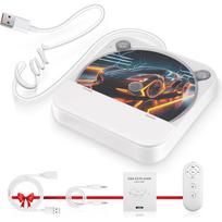 Išorinis nešiojamas CD grotuvas automobiliui - Automobilinis CD grotuvas su USB prievadu, AUX prievadu, Universalus USB CD grotuvas automobiliui, nešiojamam kompiuteriui, televizoriui, kompiuteriui