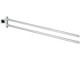 Dvigubas rankšluosčių laikiklis Grohe Essentials Cube, chromas
