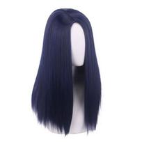 High Quality Arcane Caitlyn Cosplay Wig Anime Dark Blue Long Straight Heat Resistant Synthetic Hair The Sheriff of Piltover Wigs One Size