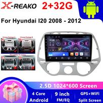 Android 13 Carplay Hyundai i20 2008 2009 2010 2011-2014 Automobilinis Radijas Stereo Multimedijos Vaizdo Grotuvas DSP GPS WIFI Jutiklinis Ekranas 4 core 2GB+32GB CP