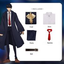 Mashle: Magija ir Raumenys Cosplay - Mash/Lehm Helovino pasirodymo kostiumas Anime Akademijos Uniforma Cosplay Kostiumas XS