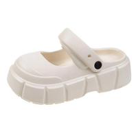 Women's Summer Eva Platform Sandals 2025 Fashion Closed Toe Non Slip Beach Slippers Woman Lightweight Thick Sole Mary Jane Clogs 35-36