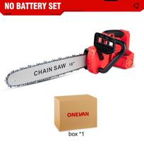 ONEVAN 16 colių bešepetis elektrinis grandininis pjūklas 7980W belaidis pjovimo pjūklas medžio apdirbimui, sodui, genėjimui, elektrinis įrankis, skirtas Makita akumuliatoriui 2 Battery