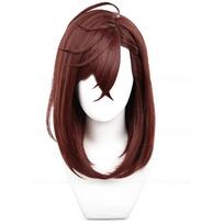 Momo Ayase Cosplay perukas 43cm trumpas raudonai rudas perukas Cosplay Anime Cosplay perukai Atsparus karščiui sintetiniai perukai + Peruko kepuraitė One Size