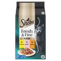 SHEBA Fresh  and  Fine Meat Dishes in Sauce - šlapias kačių maistas - 6x50g