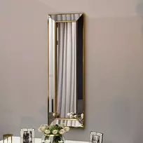 Veidrodis, Hanah Home, Auksinis, 30 x 90 x 3,2, cm