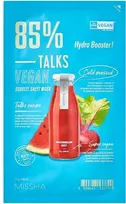 Missha - Vegan face mask Talks Vegan Squeeze Hydro Booster (Sheet Mask) 27 g