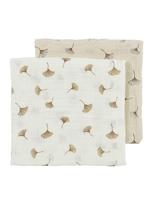 Marlinių (muslino) vystyklų komplektas, 2 vnt. 70x70 Meyco Baby (gingko offwhite/soft sand)