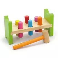 Viga 50827 medinis žaidimas su plaktuku Pound-A-Peg