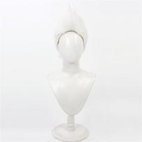 LOL Arcane Ekko Cosplay Wig The Boy Who Shattered Time Short White Stick Up Heat Resistant Synthetic Hair Anime Wigs + Wig Cap One Size