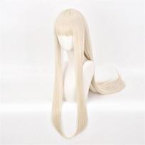 Aukštos kokybės Yomozuki Runa Cosplay perukas Šviesus ilgas tiesus karščiui atsparus sintetinės plaukų Anime Cosplay perukai + Peruko kepuraitė One Size white
