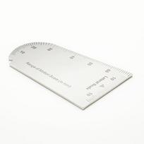 1 piece New Dental  Bite Gauge Caliper Mouth Gag Opening Capacity Measuring Ruler Stainless Steel 1 piece white