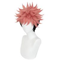 Ryomen Sukuna Cosplay Perukas Anime Yuji Itadori Trumpas Rožinis Juodas Karščiui Atsparus Sintetinis Plaukas Helovino Vaidmenų Žaidimo Perukai + Peruko Kepuraitė One Size brown