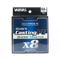 Varivas P.E valas Shore Master Max Power X8 200m P.E 0.8 16.7lb (4953) balta