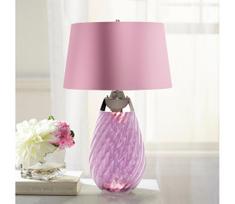 Elstead LENA-TL-L-PLUM - LED stalinis šviestuvas LENA 1xE27/40W/230V 74 cm rausva