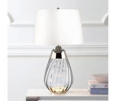 Elstead LENA-TL-S-SMOKE-OWSS-LED stalinis šviestuvas LENA 1xE27/60W/230V+1xGU10/7W balta