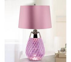 Elstead LENA-TL-S-PLUM - LED stalinis šviestuvas LENA 1xE27/60W/230V + 1xGU10/7W rausva