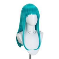 Anime Drakonų Istorija Bulma Cosplay Perukas Buruma 65cm Mėlynai Žalias Banguotas Karščiui Atsparus Sintetinis Helovino Šventės Perukas + Peruko Kepuraitė One Size