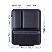 SEAMETAL Car Trunk Leatherette Storage Bag Detachable Auto Seat Back Pocket Hanging Organizers for Jeeps SUVs Vans 1PC juoda
