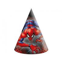 Gimtadienio kepuraitės su Žmogumi Voru "Spiderman" (6 vnt)