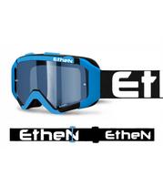 ETHEN MX05109 05R MOTOKROSO AKINIAI JUODA/MĖLYNA BALTAS LOGO 50MM