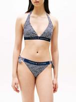 TOMMY HILFIGER Moteriškos maudymosi kelnaitės, CHEEKY SIDE TIR BIKINI PRINT