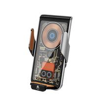 Magnetinis belaidis automobilinis įkroviklis 15w greito įkrovimo laikiklis skirtas Iphone14pro 14 13 12 Automatinis spaustukas Orvent Mount Huawei Mate50pro as picture sidabras