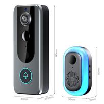 Išmanus Tuya durų skambutis su kamera Belaidis rinkinys Vaizdo durų skambutis Wifi HD 1080P Lauko Telefonas Durų skambučio kamera Apsaugos Vaizdo domofonas IR M20