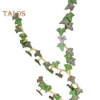 Gebenės augalo šaldytuvo lipdukai Realistiškas dizainas 3D magnetiniai gebenės lapų šaldytuvo lipdukai Lankstūs stiebai Botaninis dekoras 40pcs žalia