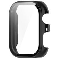 PC dėklas su grūdintu stiklu, skirtas Honor Choice ROSSINI Smart Watch 2i išmaniajam laikrodžiui, apsauginis dėklas juoda