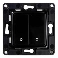 Shelly wall switch 2 button (Black), Shelly wall switch 2 button (black), Shelly wall switch 2 button (black), Włącznik ścienny Shelly 2 przyciski (czarny)
